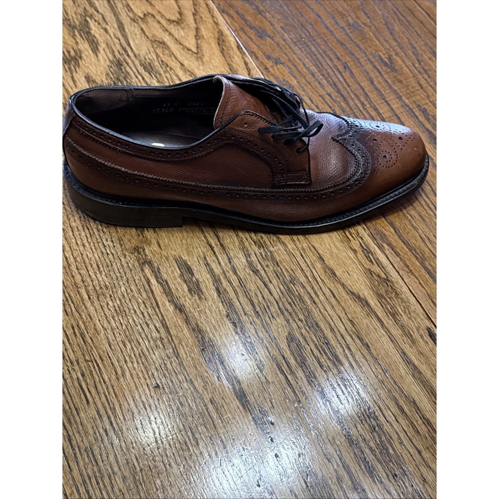 Imperial Biltrite Shoes Mens 11C  Wingtip Oxford Brown Leather Lace Up‎ - Picture 5 of 10